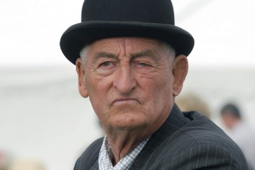 Photograph of Farmer in bowler hat, Bucks County Show